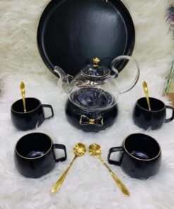 طقم شاي بالبراد والصنيه