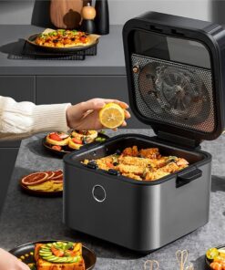 قلاية بدون زيت ارشيا، 7.5 لتر، 1700 وات، اسود