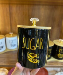 طقم  سكر /ملح/شاي باللون الاسمر فقط