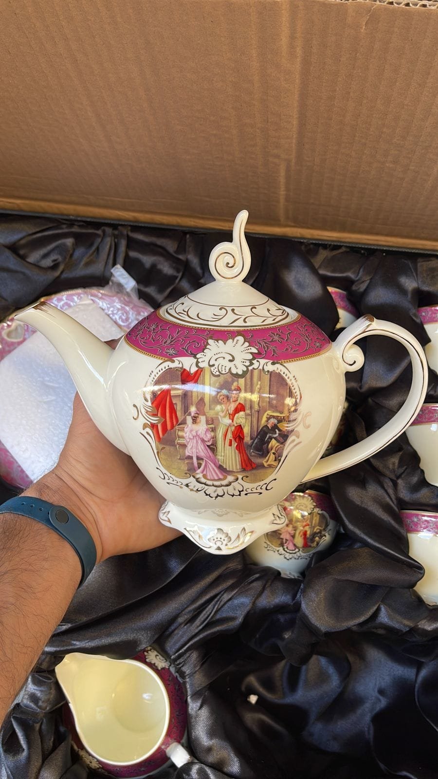 طقم شاي وجاتوه ليموج فرنساوي - الصورة 9