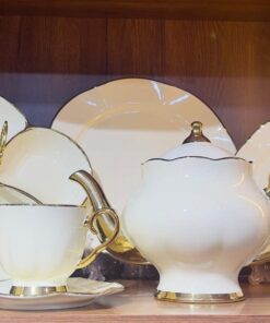 بتصميم مميز لضيافة مميزة               NEW CLASSIC TEA SETطقم الشاي وجاتوه 26قطعه