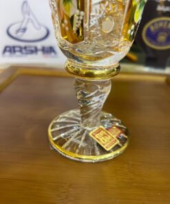 Alternative view of طقم كاسات كريستال بوهيمي بالدهب منتج اصلي