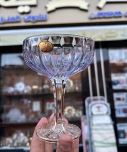 كاسات آيس كريم او جيلي  زجاجية فاخرة - لون بنفسجي