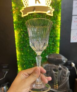 طقم كاسات كريستال ايطالي كينار دهب