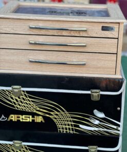 Alternative view of ​شنطة معالق  فضيARSHIA 86 قطعة - إضافة أنيقة وعملية لمطبخك