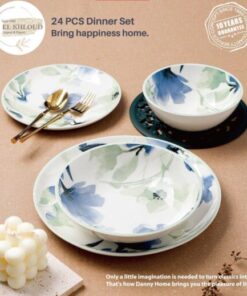 طقم عشاء بورسلين الخلود 24 ق تصميمات جديده 2025