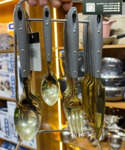 Alternative view of استاند المعالق الجولد من ماركة دوربينا العالمية (اللون رمادي)