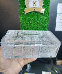 Alternative view of علبه مناديل كريستال حفر