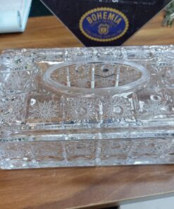 علبه مناديل كريستال حفر