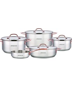 ARASHIA3175
طقم حلل  ارشيا روز جولد 9قطع