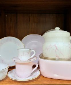 Alternative view of طقم اركوبال رخامي مكس كينار دهب تايلاندي اصلي 58 قطعة