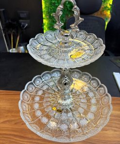 Alternative view of "شيالة حلويات كريستال بوهيميا (Bohemia) تشيكي أصلي - " (Tiered Serving Stand