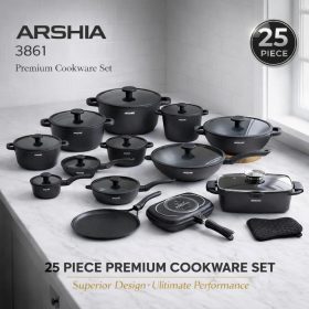 ARSHIA –طقم حلل ارشيا الاصلي25 قطعه كود 3861