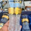 طقم الكوبايات الكريستال البوهيمي الاصلي الحفر بالذهب
