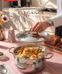 Alternative view of طقم حلل استانلس اصلي تركي اليجانس يد فضي  Vivaldi Elegance Series