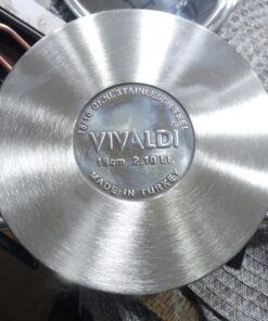 ⁦اتقل طقم حلل استيل تركي vivaldi⁩ - الصورة ⁦3⁩